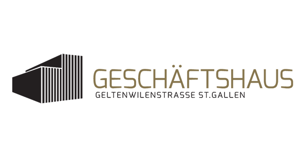 Logo GESCHÄFTSHAUS Geltenwilenstrasse. St.Gallen