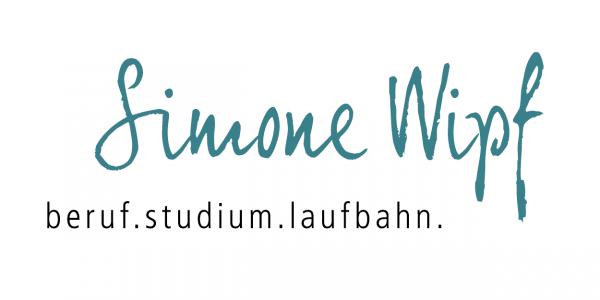 Logo Simone Wipf mit Slogan beruf.studium.laufbahn