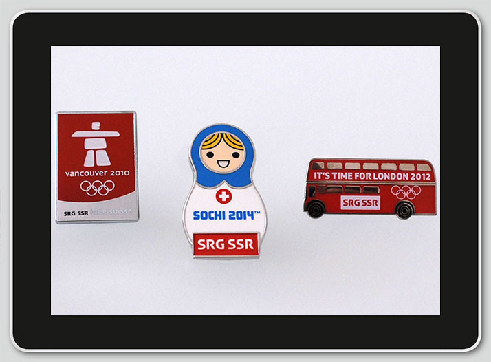SRG SSR Sochi Pins