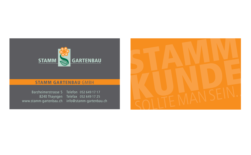 Visitenkarte Stamm Gartenbau GmbH