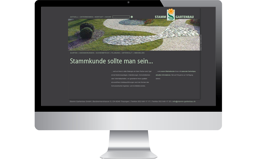 Webseite Stamm Gartenbau GmbH