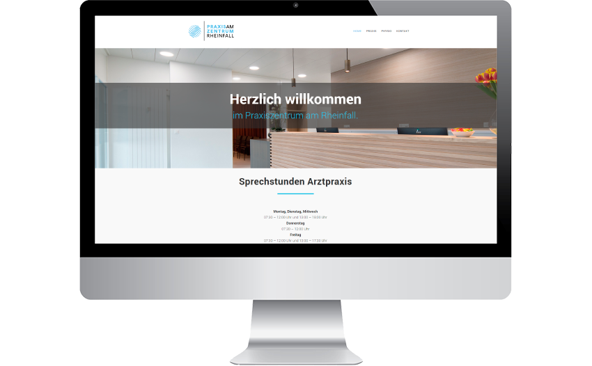 Website Praxis am Zentrum Rheinfall